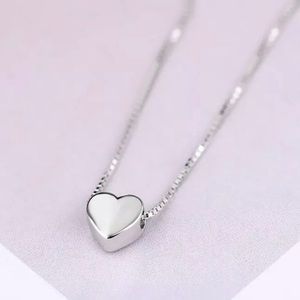 Silver Heart Necklace Pendant, Fashion Necklace